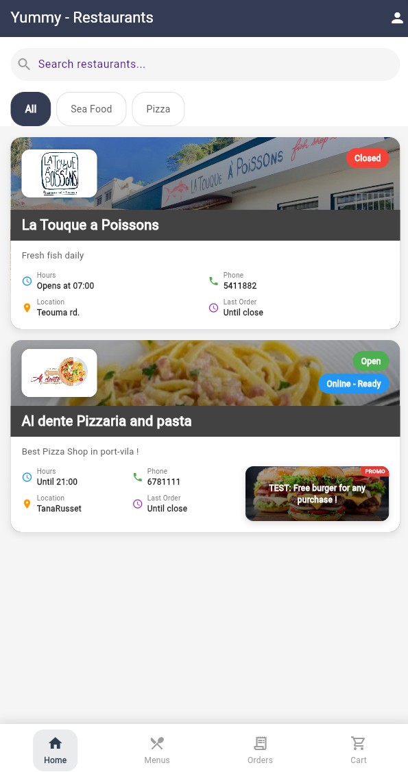 TropicEatz app screenshot 1